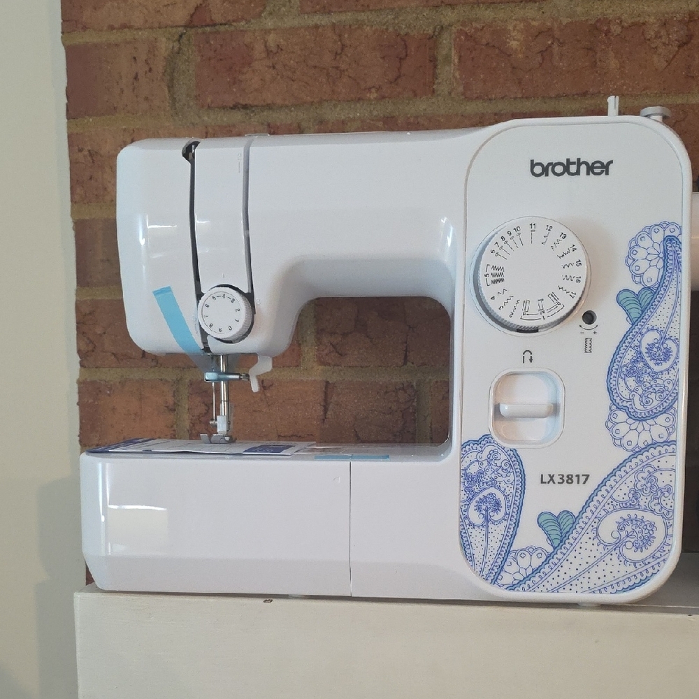 Brother LX3817 Sewing Machine with Blue Pattern